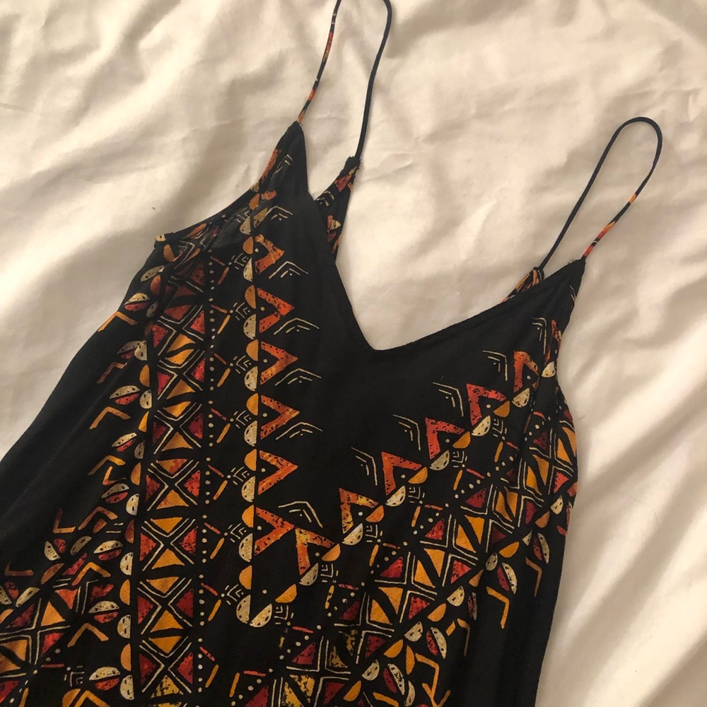 UO silence + noise black tribal lace up tank top! NWOT - Picture 8 of 12